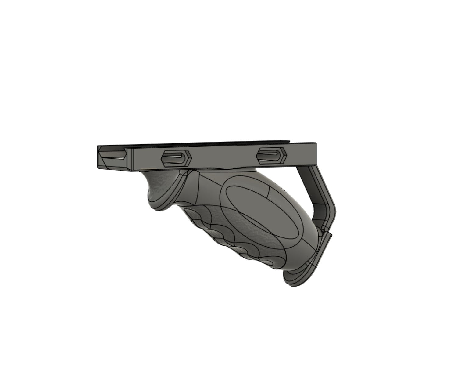 Picatinny Angled Grooved Foregrip